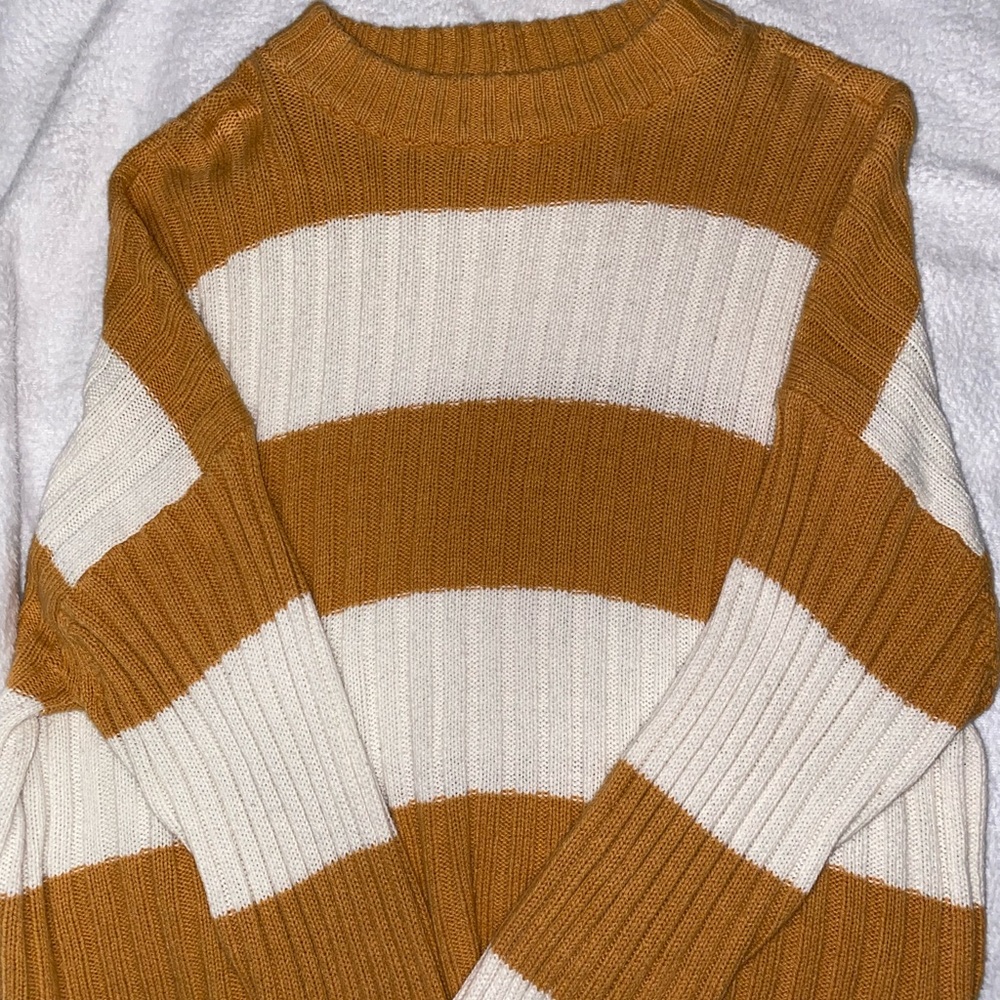 Cropped Striped Sweater